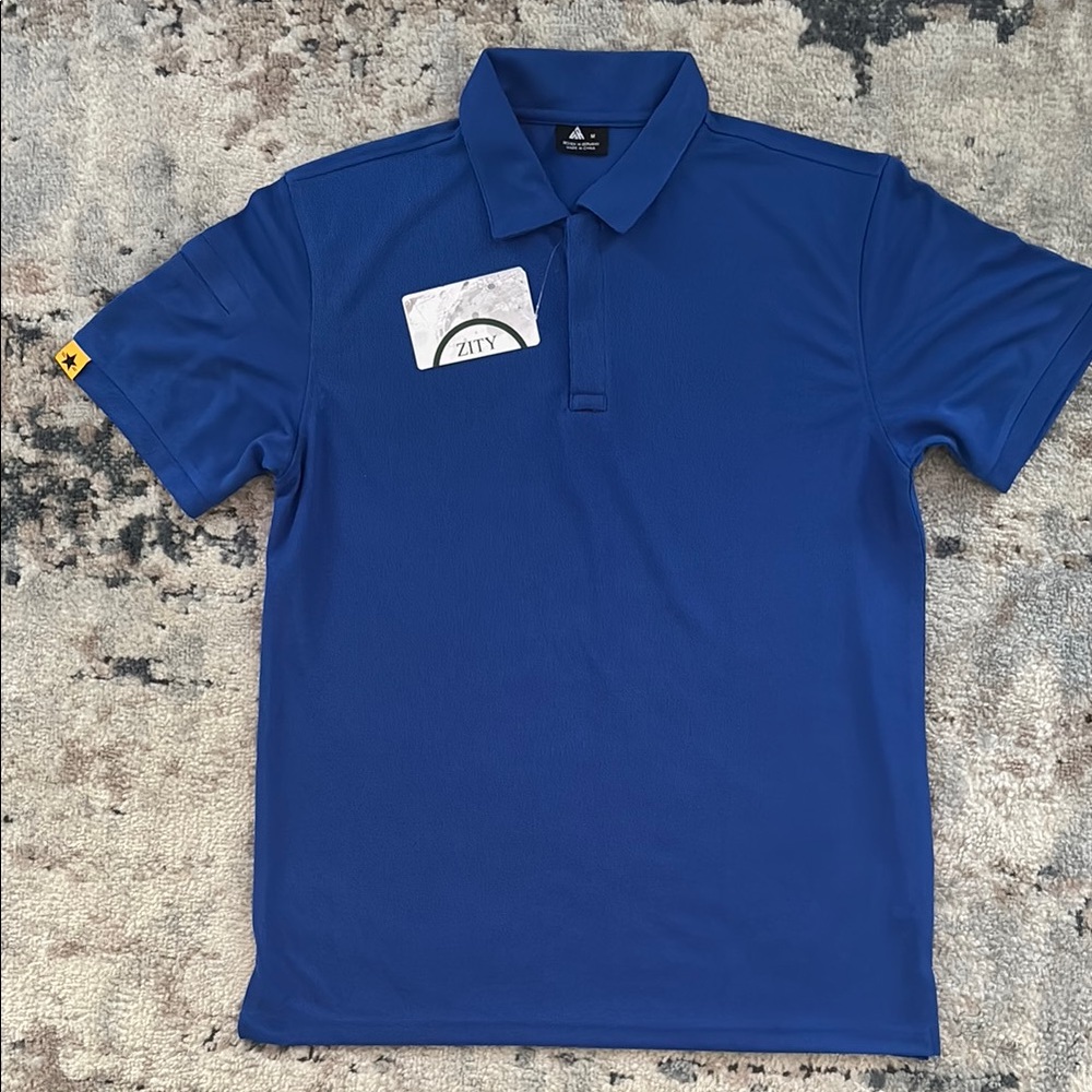 Zity Men's Blue Polo Shirt size Medium NWT